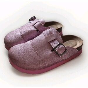 Rocket Dog Girls' Pink Glitter Clogs | Size 13 | Sparkling Comfort